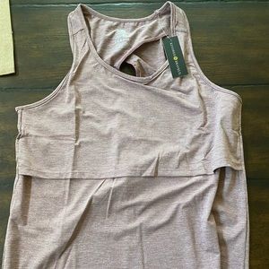 Kindred Bravely Breathable Keyhole Nursing Tank - Size Small Soft Berry